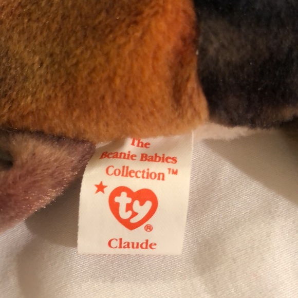 “Claude” TY Beanie Baby, Tie Dyed Crab, Vintage Collectible 1996 - Picture 10 of 12